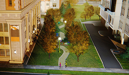 Rovná parková stezka