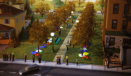 Chodník se stromořadím