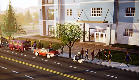 Šelestí strom u silnice