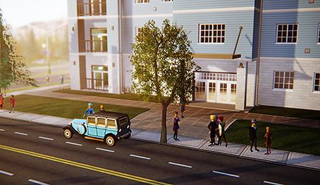 Kymácející se strom u silnice