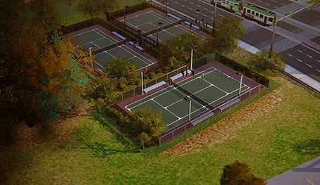 Veřejný tenisový kurt