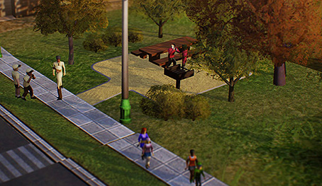 Místo na grilování