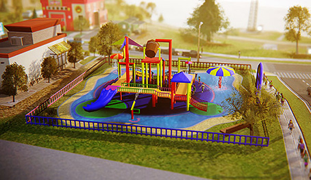 Hřiště s prolézačkami