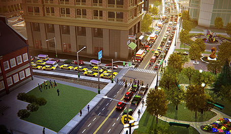 Ulice s vysokou hustotou