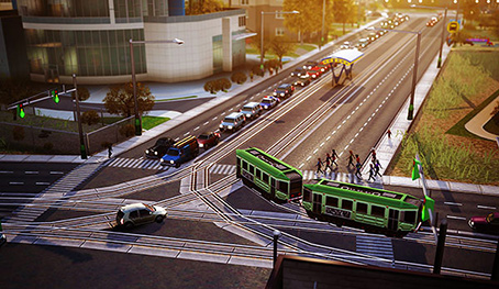 Třida pro tramvaje s vysokou hustotou