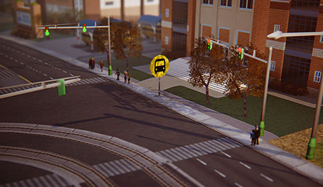 Zastávka školního autobusu